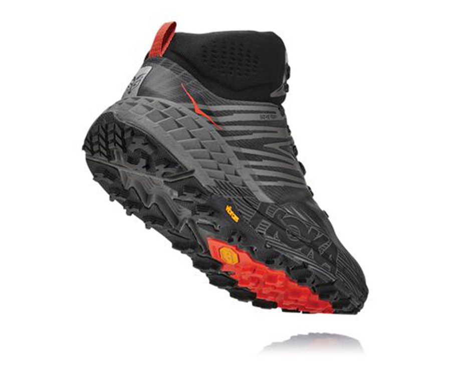 Hoka One One Trailove Tenisky Panske Čierne - Speedgoat Mid GORE-TEX 2 - 25704-LZKE